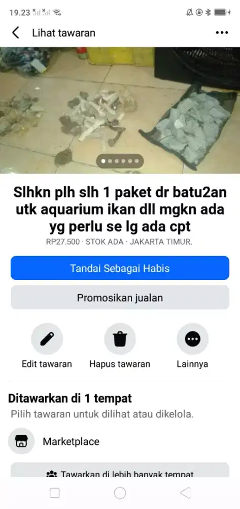 Slhkn plh slh 1 paket batu2an khusus aquarium ikan.mgkn ada yg perlu