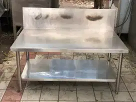 Meja kompor stainless uk 120 x 70 x 58