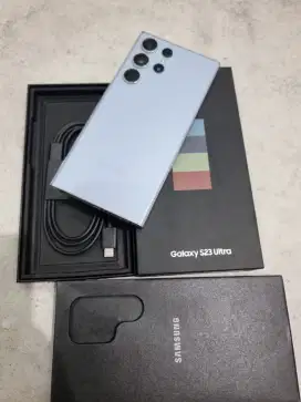 Samsung Galaxy S23 Ultra Sky Blue Ram 12/512gb Lengkap Mulus