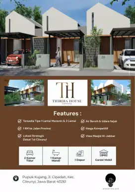 Rumah cantik rasa villa murah 500 JT an di Cinunuk Cibiru dkt Cileunyi