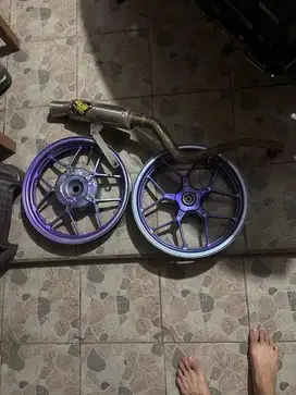 dijual semua velg + knalpot