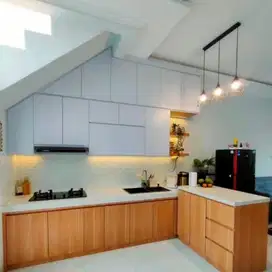 interior desain kitchen set kamar set wardrobe lemari backdrop tv
