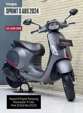 Vespa Sprint S 2024 Km 9rb N Asli Zaki Mustika