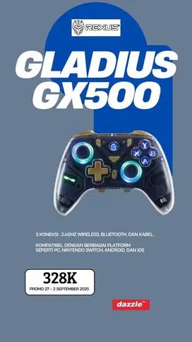 Rexus Multiplatform Gamepad Wireless Bluetooth Gladius GX500