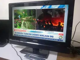 Jual cepat TV Toshiba Regza 24 Inch,
Analog, HDMI, PC Input, Remote.