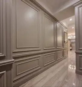 Sekat Plafon Partisi PVC GRC Gypsum Jasa Tukang Pasang Wall Moulding