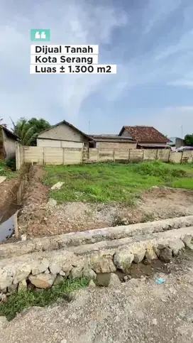 DIJUAL TANAH ±1.300 m² – PUSAT KOTA SERANG, DEKAT TOL SERANG TIMUR