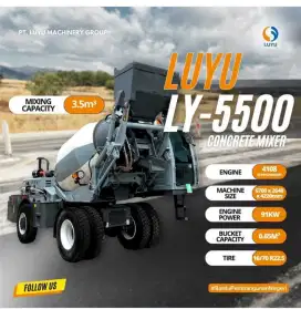 Self Loading Mixer LUYU Cap 3.5 Kubik