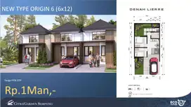 Hanya 1,1m 6x12 RUMAH DI CITRA GARDEN SERPONG FREE PPN DAN SIAP HUNI