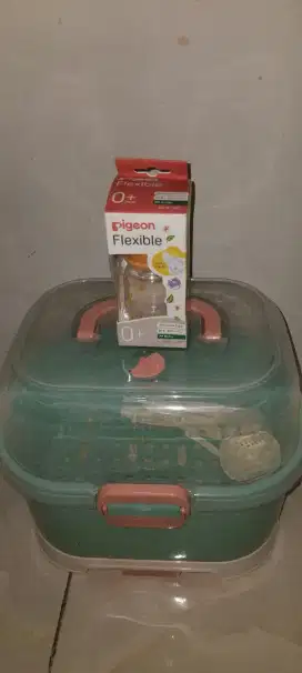 Botol pigeon dan box pengering botol baru semua