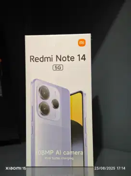 REDMI NOTE 14 5G 8+8/256 GB HARGA PROMO AGUSTUS