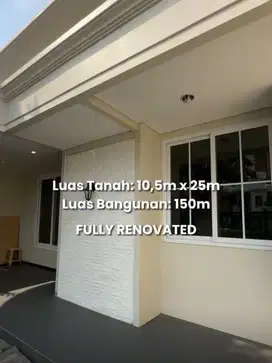 bangunan baru renov total villa kalijudan
