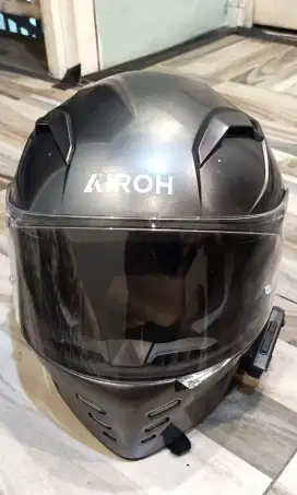 Helm Full Face Airoh Connor + Intercom Gearlec GX 10