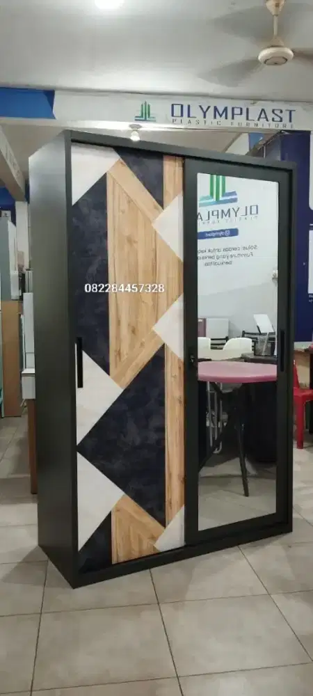 Promo Lemari Pakaian UK 120 Sleding Besi