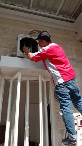 Perbaikan AC, Modul eror/mati/lampu kedap-kedip,air bocor ke depan