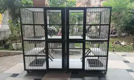 Kandang kucing aluminium lantai keramik