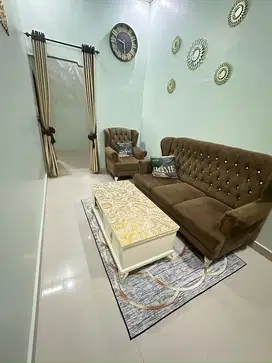 1 set sofa dan meja granit