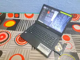 Laptop ram 8 gb Acer Es1 420 slim normal semua siap