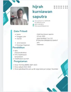 Jasa driver jabodetabek