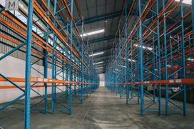 DiSewakan Gudang Bersih di Medan (Loading Bay + Racking)