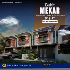 Rumah semi villa harga mulai 600juta bukit mekar indah bandung timur