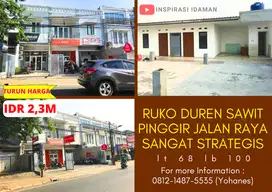 Ruko Duren Sawit 2,5 Lantai di Jalan Raya Sangat Strategis