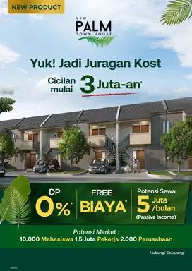 Rumah kos (palm town houseJababeka)