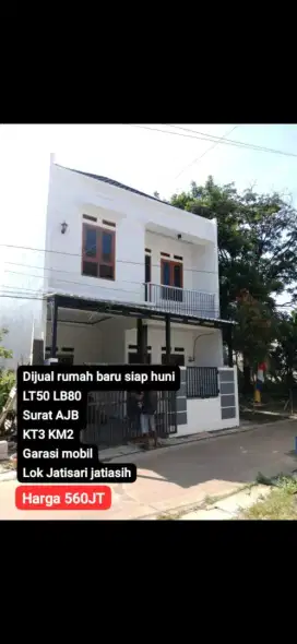 Di jual rumah dus lantai siap huni