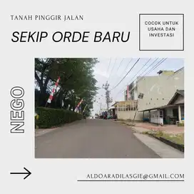 Tanah pinggir jalan tengah kota palembang