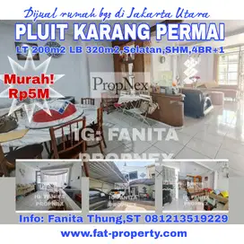 Dijual rumah bgs di Pluit Karang Permai,Jak Ut dkt ke Mal Emporium