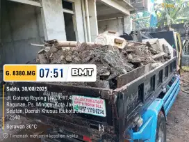 Jasa buang puing tanah