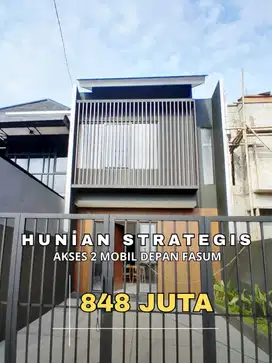 Rumah minimalis siap huni akses jalan lebar dekat tol jatiasih