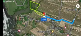 Tanah Cemagi 1,3 Hektar dekat pantai dan muara sungai