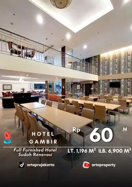 Di Jual Hotel Bagus Siap Huni Sudah Renovasi di Gambir, Jakarta Pusat