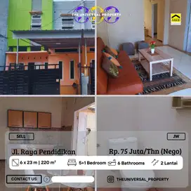 Disewakan Rumah 2LT Siap Huni Raya Pendidikan UNM Makassar Nego