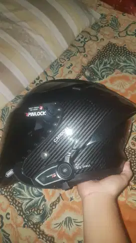 Helm Js Armor Carbon+Intercom X2