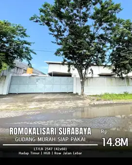 DIJUAL GUDANG SUPER MURAH BUMI MASPION ROMOKALISARI! DEKAT MARGOMULYO!