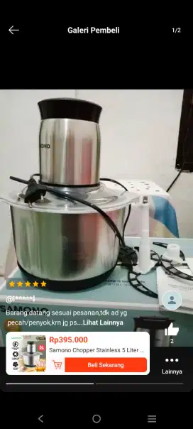 Chooper serbaguna uk 5 L jual murah 250 merk samono