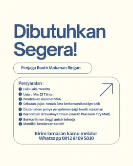 Penjaga Booth Makanan