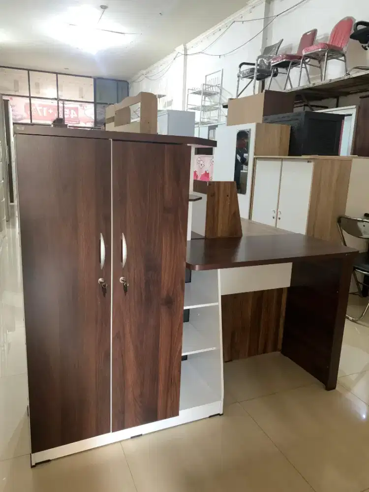 Meja Belajar Kantor + Lemari