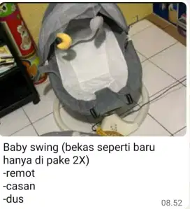 Bismillah mau jual baby swing dll