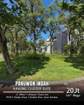 TERMURAH! DIJUAL KAVLING PAKUWON INDAH CLUSTER ELITE DOUBLE ROW!