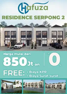 Hafuza Residence Serpong 2, 5jt All In Lokasi Serpong BSD City