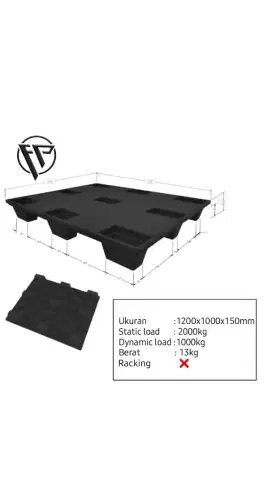 Pallet plastik baru tebal - palet plastik heavy duty