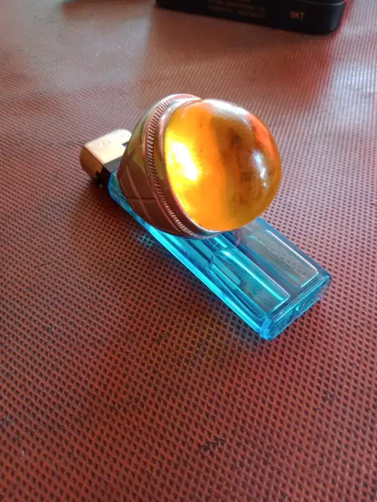 Cincin batu permata topas London jadul