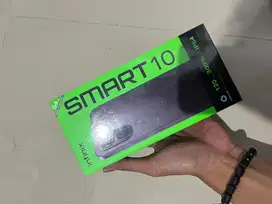 Infinix smart 10 4+4 64 hitam new segel