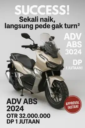 Honda ADV 160 ABS 2024 – Gagah, aman, siap jelajah semua medan
