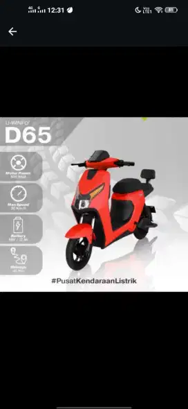 SEPEDA LISTRIK UWINFLY D65