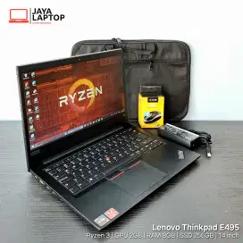 Lenovo Thinkpad E495 AMD Ryzen 3 RAM 8GB SSD 256GB Laptop Second Bekas