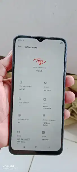 Itel. P40. Lcet2 pmkyan ja 4+3/64